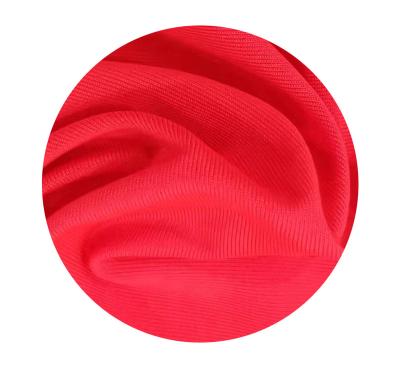 China Wicking 92%polyester 8%elastic knitted plain spandex singlet polyester spandex tank top fabric for recycling for sale