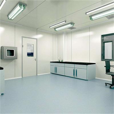 China Factory Lab Bio Easy Install Modular Iso6 Lab Computer Workbench Gmp Class D Clean Room System With HVAC Ahu for sale