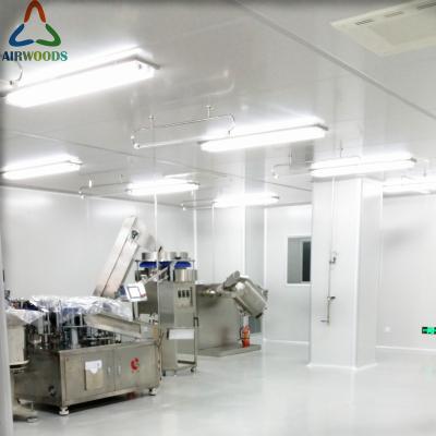 China Factory Class 100 Pharma Modular Stick Building Soft Wall Insulated Food Processing Cleanroom SO7 Or ISO8 for sale