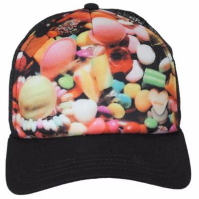 China Daijun JOINT OEM Fashion Mesh Curved 40% Cotton 60% Polyester 5panel Loop Sublimation Custom Plastic Mens Trucker Hats for sale