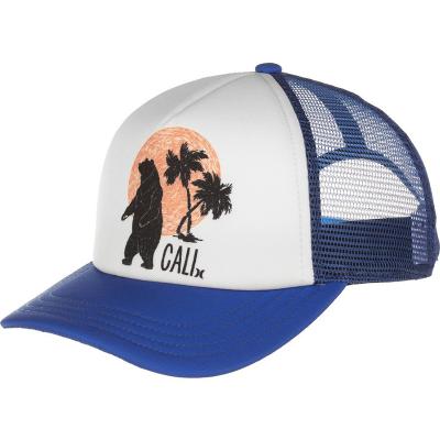 China JOINT Royal Blue Custom Snapback Foam And Mesh Kids High Quality Embroidered Trucker Hat for sale