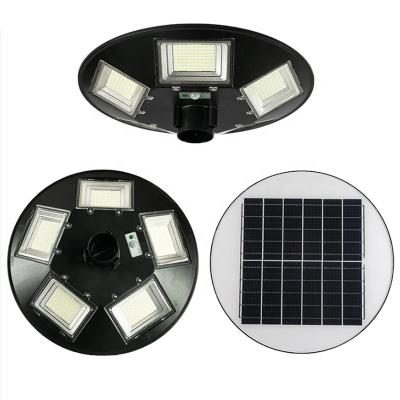 China Outdoor Garden 500W ip65 Solar Power Smart Induction Modern Yard Street Light All In One Integrated UFO Led Solar Garden Lights for sale