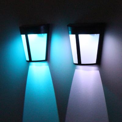 China Garden 2020 New 6 Led Light Outdoor Half Round Fence Garden Lawn Lamp Solar Wall Night Light Control for sale