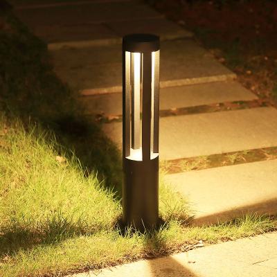 China Outdoor Garden Lighting Outdoor Lawn 110V Square Bollard Light Waterproof 7W Track Led Garden Lamp for sale