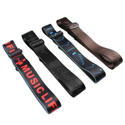 China Wholesale Custom Guitar Wood Nylon Accessories Polyester Guitar Bass Guitar Straps for sale