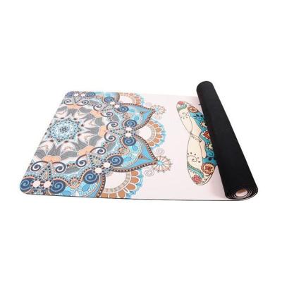 China Easy Washable Fabric Natural Rubber PU Eco - Friendly Yoga Mat for sale