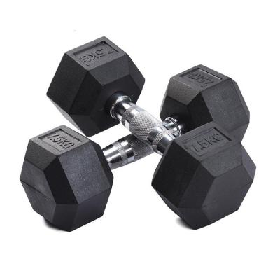 China TB001-1B Hot Sale Set Hex Rubber Dumbbell for sale