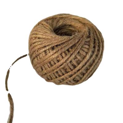 China Natural Christmas Decoration Hemp Rope Jute Twine Burlap Twine Party Wedding Gift Wrapping Ties Thread DIY Strings Sewing Craft for sale