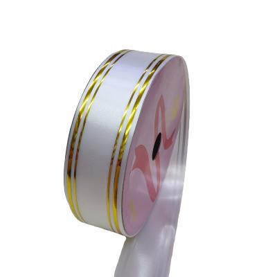 China Luster Gifts Tapes And Webbing Wholesale Custom Satin Ribbons Plastic Satin Ribbon for sale