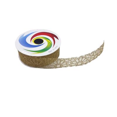 China Luster Colorful Gift Decoration Ribbon with Gold Line Curling Decorative Ribbon Balloon Ribbon Bouquet Rolls for sale