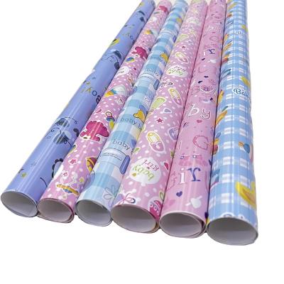 China Recycled Materials Customize Nontoxic Styles And Clear Colors Porcelain Gift Wrapping Paper for sale