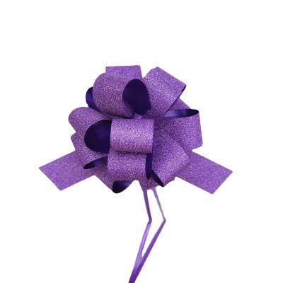 China Luster Wholesale Pull String Flower Ribbon Arch Wedding Decoration Gift Wrapping for sale