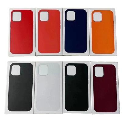 China Original Magnetic Shockproof Mobile Phone Bags and Cases Covers Packaging For iPhone 12 13 Pro Max Phone Case Luxury Liquid Silicone for sale