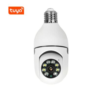 China Tuya Smart Life E27 Bulb Lamp Camera 1080P Wifi IP PTZ IR Night Vision Home Security Auto Recording Auto Tracking Mini Wireless Video Camera for sale