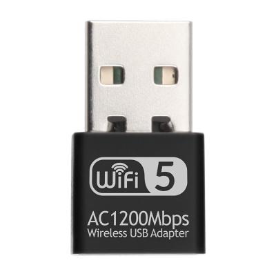 China New Arrival 1200Mbps and 5.8GHz USB WiFi Dual Band Desktop Wireless Network Card USB 2.4GHz Mini Adapter Protective Case for sale