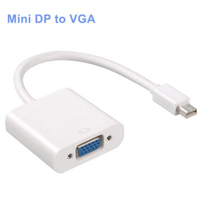 China Hot Sale Thunderbolt Mini DisplayPort Display Port VGA Converter Support MultipleInterfaces DP to Mini to VGA Adapter for Apple MacBook for sale