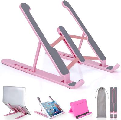 China (Size)Adjustable Portable Laptop Stand For MacBook Pro Air Book Stand Tablet Bracket Cooling Riser Phone Foldable Stand Holder for sale