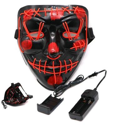 China For Club / Party Manufacturer Wholesale El Wire Mask Led Luminous Mask Light Up Face Mask for sale