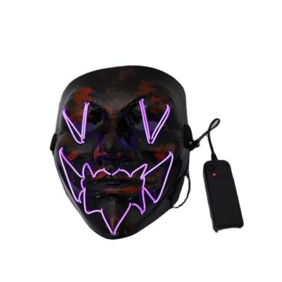 China High Quality Party Prop Most Popular Led Mask Party Halloween Led Mask Cosplay Purge Mask Christmas Led Neon Face Mask for sale