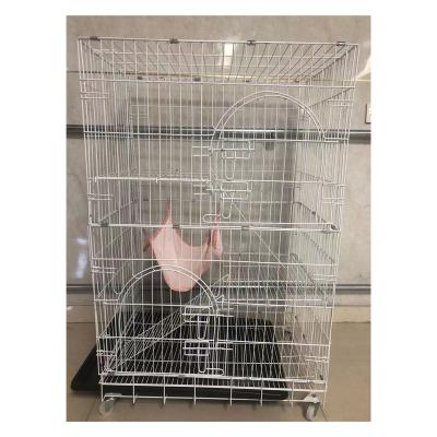 China Wholesale Cheap Breathable Cat Cage Metal Villa Cat Cage Pet Cat Cage for sale