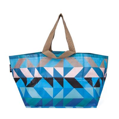 China PP Woven Laminated Beach Eco-friendly Tote Bag Promotional Custom Design Multicolor Accept Customized Design And Logo OEM Brand Accpect for sale