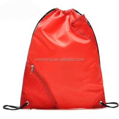 China Wholesale Colorful Eco-friendly Accept Logo Printing Cheap Customized Nylon Polyester Drawstring Bag for sale