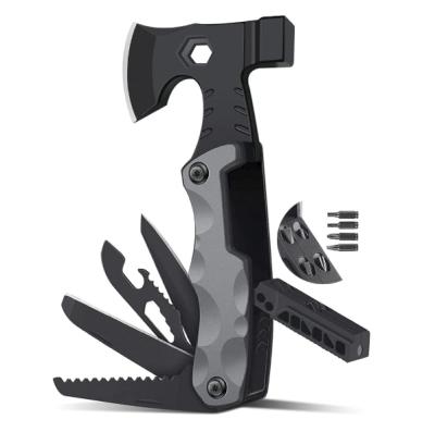 China Durable Multitool Camping Tools Multitools Stainless Steel With Ax Hammer Knife Allen Key Opener Saw And Screwdriver Pocket Tool For Camping for sale