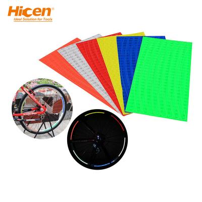 China Printable Reflect in the Rim Safety Protective Bicycle Wheel and Decal Night Vision Sticker for sale