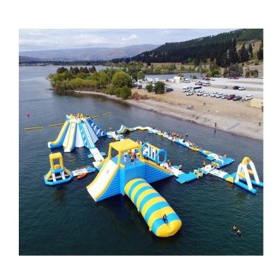 China High Quality Outdoor Water Fun Inflatable Water Park Bounce Jumping Theme Park For Sale for sale