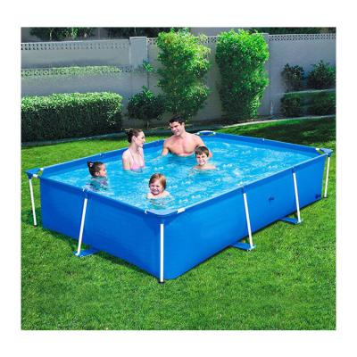 China Swimming Equipment China Manufacturer Above Ground Swimming Pool Metal Steel Frame Swimming Pool for sale