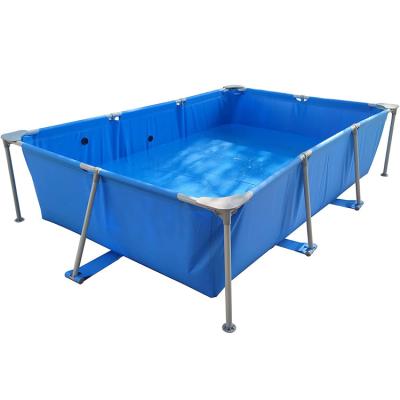 China Outdoor Movable Durable PVC Equipment Metal Frame Inflatable Swimming Pool For Wholesale for sale