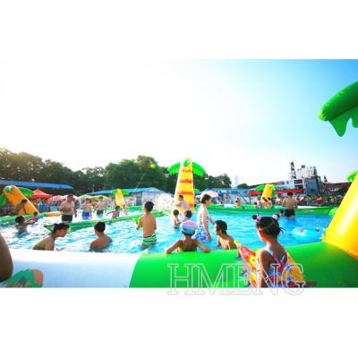 China Easy Install Durable PVC Tarpaulin Outdoor Inflatable Water Pool For Kids Play Dog Bath Use for sale