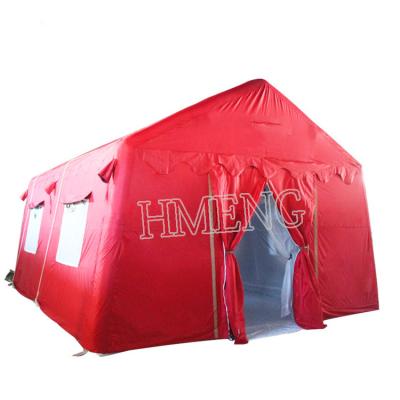 China Durable Customized Design Size PVC Tarpaulin Inflatable Medical Camping Tent For Hospital Army Waterproof Shelter Tent for sale