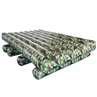 China Kids Play Center 2022 Hot Selling Camouflage Maneuvers Day Teamwork Outdoor Games Inflatable Obstacle Course For Adults for sale