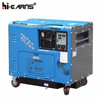 China DG6500SE-N Ultra Quiet Diesel Electric Starter Set Recoil Generator Diesel Electric Generator Parts for sale