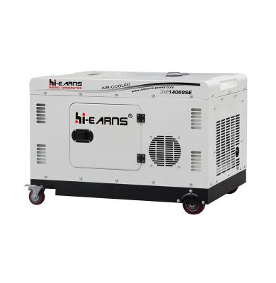 China 10kw Small Size Portable Silent Generator With Hi-Win 1102f Engine Diesel Generator DG14000SE for sale