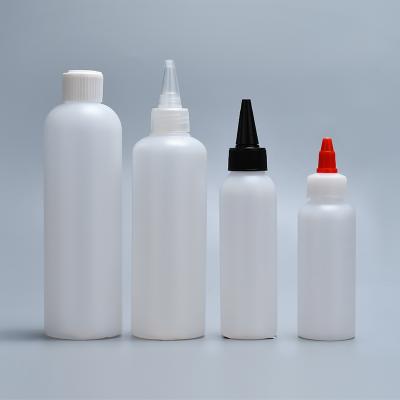 China 30ml 60ml 100ml 120ml 250ml 500ml clear empty glue pe soft plastic squeeze bottles with Applicator for sale