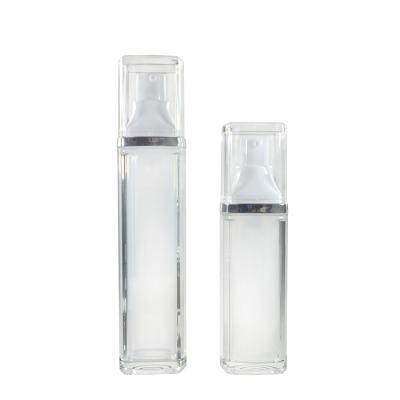 China Cosmetic packaging 30ml 50ml plastic Airless pump Bottle with lotion dispenser for sale