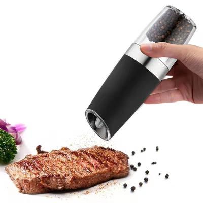 China Shiren Stainless Steel Ceramic Outdoor Automatic Electric Spice Mill Gravity Electric Salt and Pepper Grinder for sale