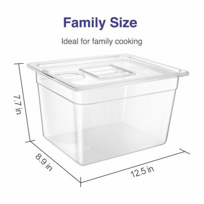 China PC 12/20 Quart China Supplier Vacuum Sealer Container With Lid Best Supplier For Amazon Customers for sale