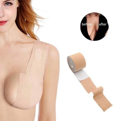 China Hot Selling Big 5M Push Up Stick Breast Butt Lift Tape Cuttable Adhesive Roll Stretchable For Any Size Bust for sale