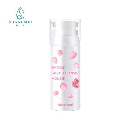 China Glyzerin-Apfelsäure ISO22716 3D Rose Face Wash Foaming Cleanser keine Irritation zu verkaufen