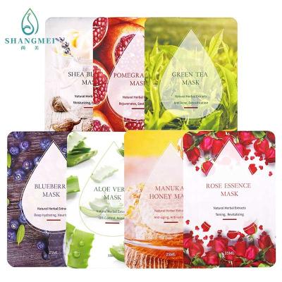 China Whitening Natural Hydrating Face Mask Centella Asiatica Camellia For Acne Anti Wrinkle for sale