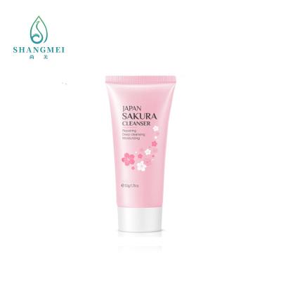 China 50g diep Schoon Sakura Nourishing Facial Cleanser Private-Etiket Te koop