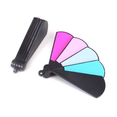 China For Helix Shaped Fashion Nail Art Buffer File Plastic Disposable Colorful Moving Nail File For Nails for sale