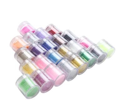 China Popular Plastic Nail Glitter Powder Designs Nail Art Sticker Packaging For Nail Art Decoration for sale