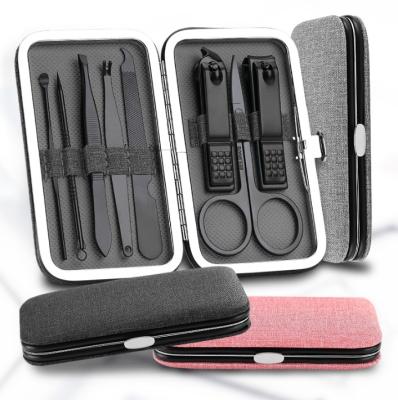 China Professional Personla Care Pedicure Set Nail Clippers Remover Cuticle Grooming Kit Manicure Set With Case for sale