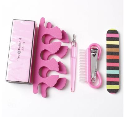 China Professional 5Pcs Manicure Pedicure Set Girl Grooming Set With PVC Bag XG-215 for sale