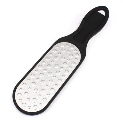 China Eco-friendly Double Side Foot Care Pedicure Foot File Black Color Plastic Foot File for sale