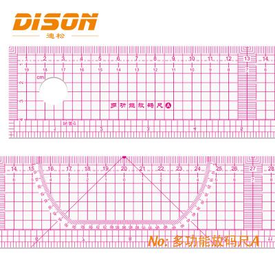 China Garment Shop Plastic Measuring Tool For Sewing Machine French Curve Ruler Flute Patchwork Sewing Feet Work Yardstick Cloth Cutting Rulers for sale